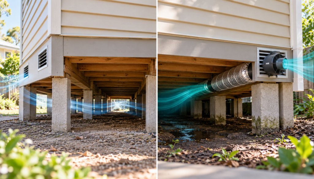Passive vs Mechanical Subfloor Ventilation Melbourne
