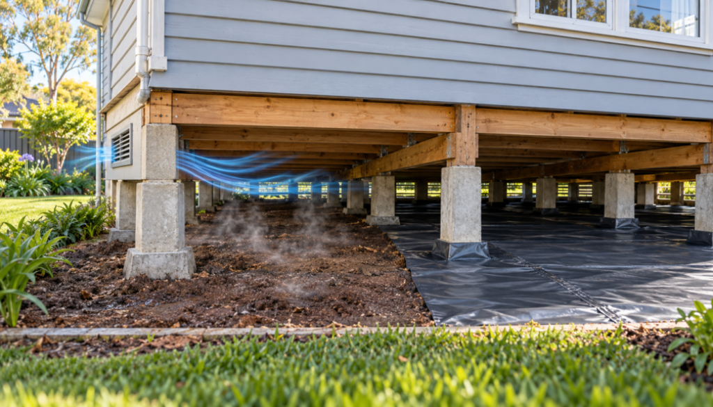 Subfloor Ventilation vs Ground Moisture Barrier