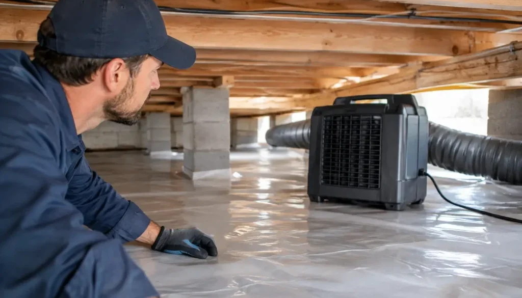 Drying Damp Crawl Spaces for a Healthier Home